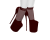 dark red heels