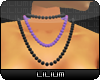 L* Black & Purple Beads