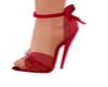 Red Bow Pump Heels