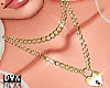 Gold heart necklace