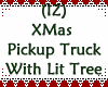 Pickup Truck wLit Tree