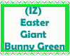 Easter Giant Bunny Green