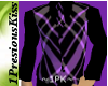 purple blk plaid vest