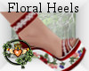 Red Floral Heels