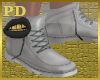 PD| Grey Leather Boots