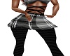 Blk & Grey Plaid Skirt
