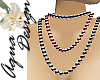 Red/Black Pearl Necklace
