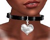 Heart Collar Blk Collars