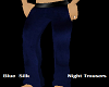 Blue Silk Night Trousers