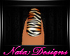 zebra party nails