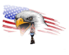 Animated Eagle USA Flag