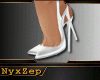 ! WHITE BLUE HEELS