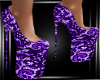 Purple Lace Heels