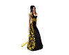 Black/Gold Long dress