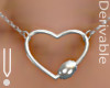 -V- Heart Necklace D