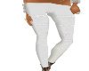 White Ripped Pants 
