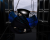 Blue Black PVC Swing