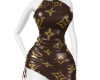 LV Short Dress 2 brown