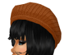 Black hair w/rust hat