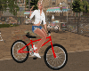 Animated Red Bicycle