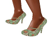 green flapper heels