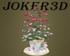 Teacup with flowers
