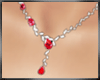 Red diamonds necklace
