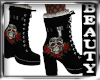 SKULL ROSE BOOTS