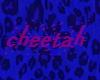 blue cheetah fur cuffs