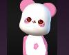Pink White Dancing Funny Teddy Bear Halloween COstumes
