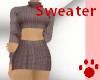 Sweater Dress Brown