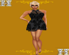 Lace Overlay Black Dress