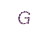 purple metallic Letters