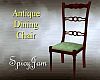 Antq Dining Chair LtGrn
