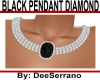 BLACK PENDANT DIAMOND 