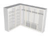 IRIS|White morden closet