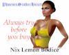 Nix Lemon Bodice