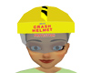 Yellow Crash Helmet