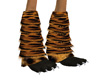 leopard furry boots