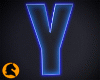 Neon Letter Y