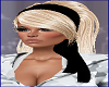 Blond w Black Scarf