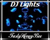 Spinning DJ Lights Blue