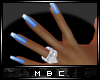 Blue French Manicure L