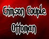 Crimson Couple Ottoman