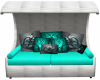 Teal Romantic Bed