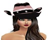 Pink/Blk Cowgirl Hat