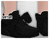 Black Bow Sneakers