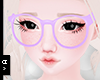 Ⓐ Purple Nerd Glasses