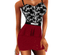 * Peplum Red * Dress