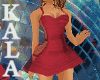Pool Party Dress Red